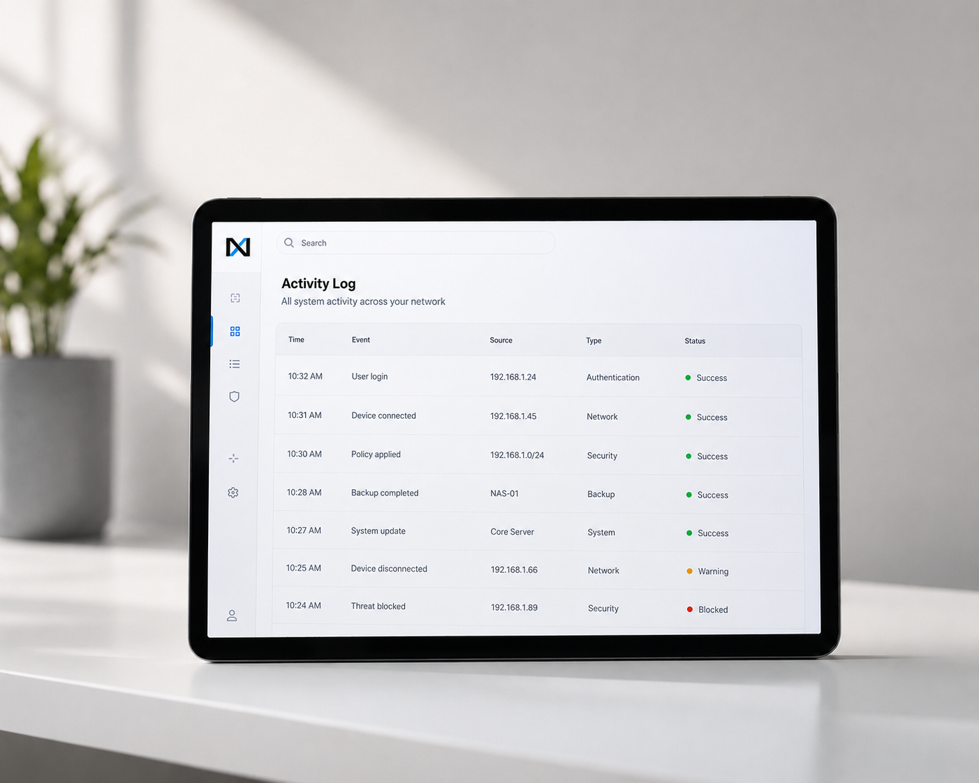 Abstract dashboard visualization